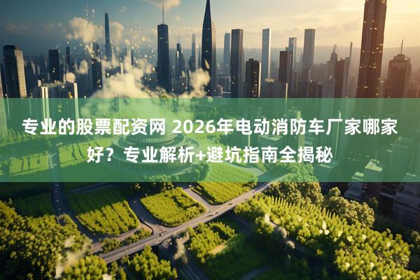 专业的股票配资网 2026年电动消防车厂家哪家好?专业解析+避坑指南全揭秘